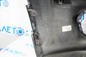Front bumper bare Fiat 500 12-17 Sport black PXR scratches, mounts peeled off