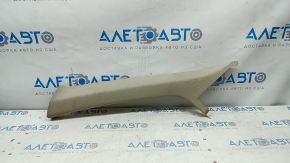 Front pillar trim left Audi Q5 80A 18-24 beige, chemically treated, fabric peeled off, broken fastener