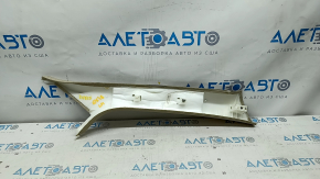 Front pillar trim left Audi Q5 80A 18-24 beige, chemically treated, fabric peeled off, broken fastener
