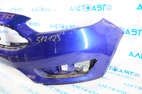 Front bumper bare Ford Focus mk3 15-18 rest blue L1 pressed