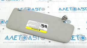 Left visor VW Passat b8 16-19 USA gray, without hook, for backlight, without plug, for dry cleaning