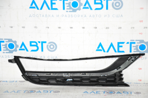 Front bumper grille left VW Passat b7 12-15 USA under fog lights, with molding