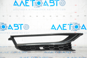 Front bumper grille right VW Passat b7 12-15 USA under fog lights, with molding
