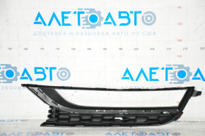 Front bumper grille right VW Passat b7 12-15 USA under fog lights, with molding