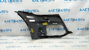 Bare front bumper left side Audi Q5 80A 18-20 without parking sensors, under headlight washer, black, scratches