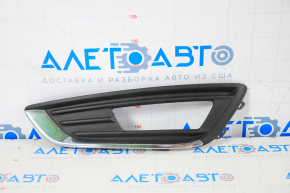 Bumper grille left Ford Focus mk3 15-18 rest for fog lights, type 1, chrome
