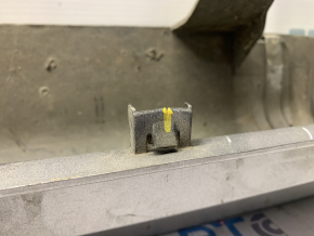 Right threshold Dodge Grand Caravan 11-20 silver PSC, broken fasteners, scratches