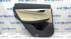 Door trim card rear left Infiniti QX50 19- leather beige