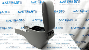 Console central armrest Toyota Camry v40 gray, scratches, pokes on leather