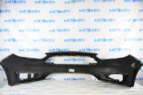 Front bumper bare Ford Focus mk3 15-18 rest black UH scratches, broken fastener
