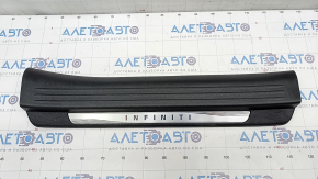 Door sill trim front left Infiniti QX50 19- black, scratches, broken mount