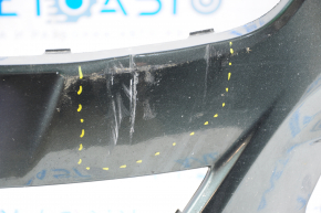 Front bumper bare Ford Fusion mk5 13-16 without parking sensors graphite HN, pressed, scratches, broken fastener