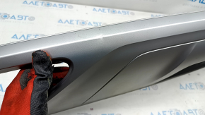 Rear bumper lip Audi Q5 80A 18-20 gray, scratches, pressed, unstuck