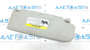 Left visor VW Jetta 11-18 USA gray, without hook, for backlight, crack in fastening