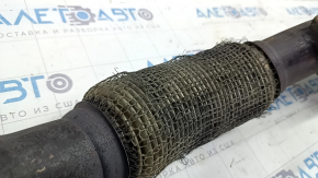 Intake pipe with catalytic converter VW Tiguan 09-17 mesh torn, catalytic converter crushed