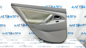 Door trim card rear left Toyota Camry v40 gray leather, plastic turned white, scratches, leather defect