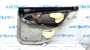 Door trim card rear left Toyota Camry v40 gray leather, plastic turned white, scratches, leather defect