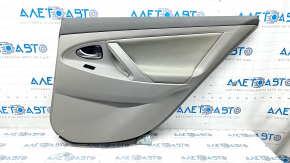 Door trim card rear right Toyota Camry v40 gray leather, scratches, plastic turned white