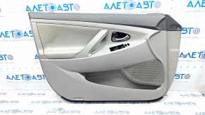 Door trim card front left Toyota Camry v40 leather gray, plastic turned white, leather defect