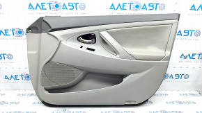 Door trim card front right Toyota Camry v40 gray leather, scratches, whitened plastic, leather defect