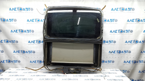 Hatch assembly 480mm x 840mm, grey curtain, for cleaning, rusty