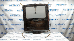 Hatch assembly 480mm x 840mm, grey curtain, for cleaning, rusty