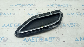 Rear bumper grille left Audi Q5 80A 18-24 structure, with chrome, crack on chrome