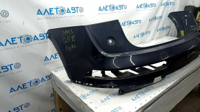 Bare rear bumper upper part Audi Q5 80A 18-20 without parking sensors, black, broken, pressed, scratches