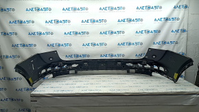 Bare rear bumper upper part Audi Q5 80A 18-20 without parking sensors, black, broken, pressed, scratches