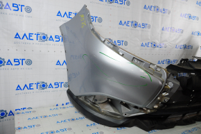 Front bumper bare Mitsubishi Outlander 16-21 rest silver A31 torn, worn