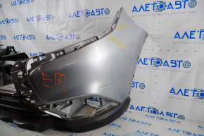 Front bumper bare Mitsubishi Outlander 16-21 rest silver A31 torn, worn