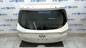 Bare trunk door with glass Infiniti QX50 19- white QAB, heating contact torn off