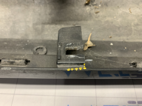 Left threshold Ford Fusion mk5 13-20 graphite HN, with seal, scratches, broken mount, broken guide, dented