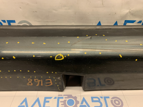 Left threshold Ford Fusion mk5 13-20 graphite HN, with seal, scratches, broken mount, broken guide, dented