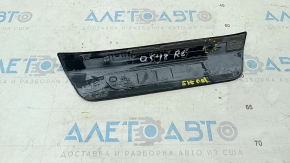 Door sill outer rear left Audi Q5 80A 18-24 black, scratches, broken fastener