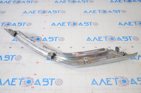 Front bumper molding chrome lower left Mitsubishi Outlander 16-21 rest sand