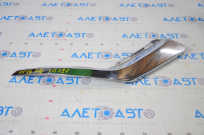 Front bumper molding chrome lower right Mitsubishi Outlander 16-21 rest sand, chip