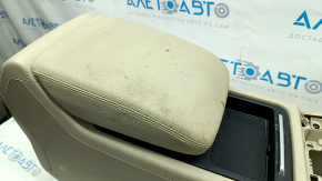 Central console armrest and cup holders Audi Q5 80A 18-24 beige, chemically treated, no plugs