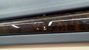 Door trim card rear left Audi Q5 80A 18-20 black, with wood insert, beige armrest with insert, with tweeter, scratches
