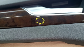 Door trim card rear left Audi Q5 80A 18-20 black, with wood insert, beige armrest with insert, with tweeter, scratches