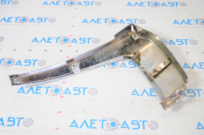 Front bumper molding chrome central left Mitsubishi Outlander 16-21 rest sand, broken crepe, scratches, cracks