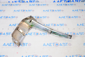 Front bumper molding chrome central right Mitsubishi Outlander 16-21 rest sand, broken crepe, scratches, cracks