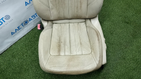 Driver's seat Audi Q5 80A 18-24 with AIRBAG, beige leather, electric, heated, driftwood, working, dry-cleaned, worn