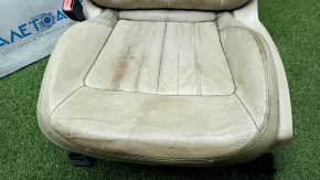 Driver's seat Audi Q5 80A 18-24 with AIRBAG, beige leather, electric, heated, driftwood, working, dry-cleaned, worn