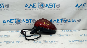 Side mirror left Audi A5 F5 17-19 5D 15 pins, heated, turn signal, auto-dimming, BSM, auto-warehouse, red, scratches