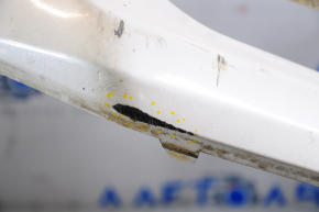 Front bumper bare Ford Escape MK3 13-16 prerest white UG broken fastener, pressed, cracked