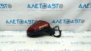 Side mirror right Audi A5 F5 17-19 5D 15 pins, heated, turn signal, auto-dimming, BSM, auto-warehouse, red, scratches