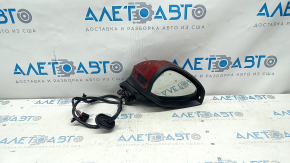Side mirror right Audi A5 F5 17-19 5D 15 pins, heated, turn signal, auto-dimming, BSM, auto-warehouse, red, scratches