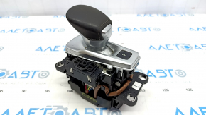 Gear shifter with handle Infiniti QX50 19- leather black, scratches on the handle