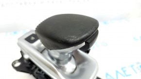 Gear shifter with handle Infiniti QX50 19- leather black, scratches on the handle